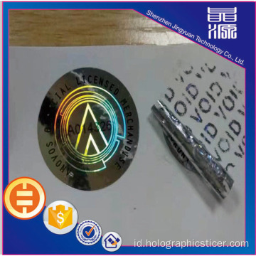 Label Sticker Hologram PET VOID 3D